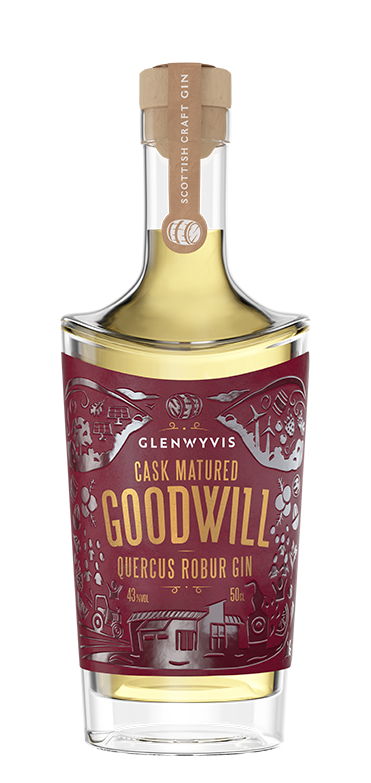 Cask Matured GoodWill Quercus Robur Gin 50cl