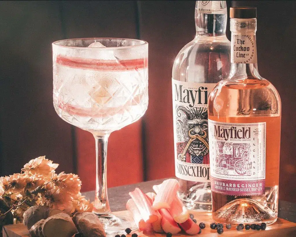 Mayfield rhubarb ginger gin