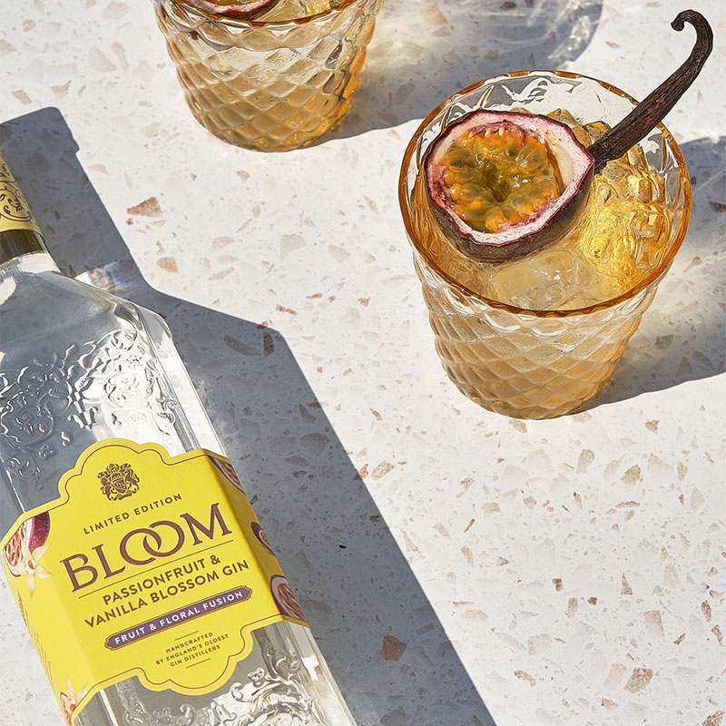 passionfruit and vanilla Bloom Gin