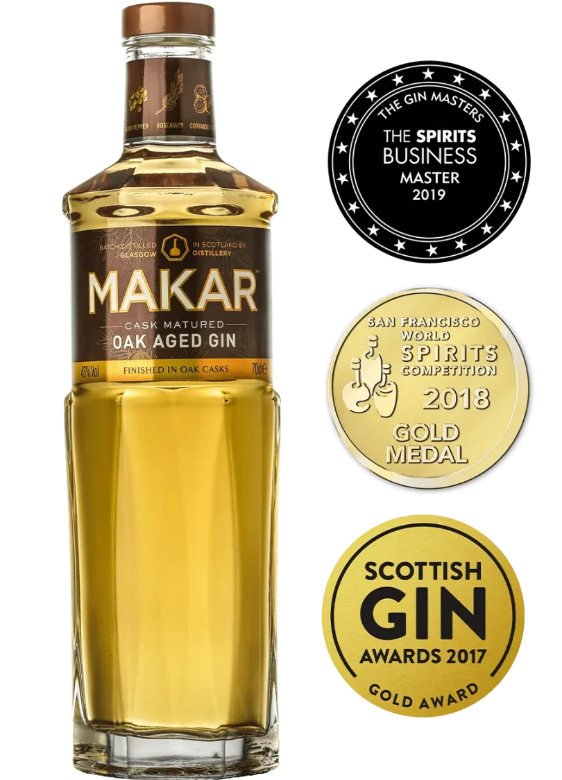 the glasgow distillery company ltd makar oak aged gin