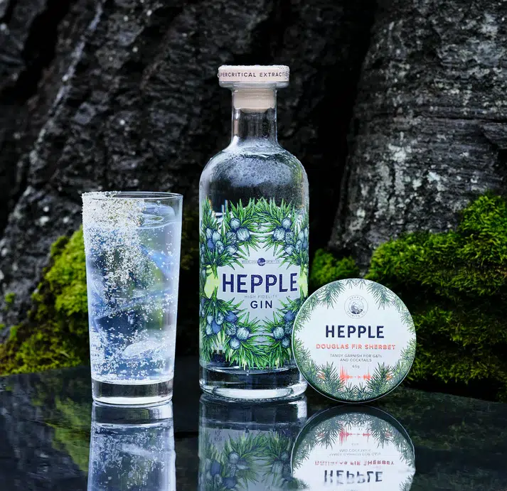 Douglas Fir Sherbet Hepple Gin