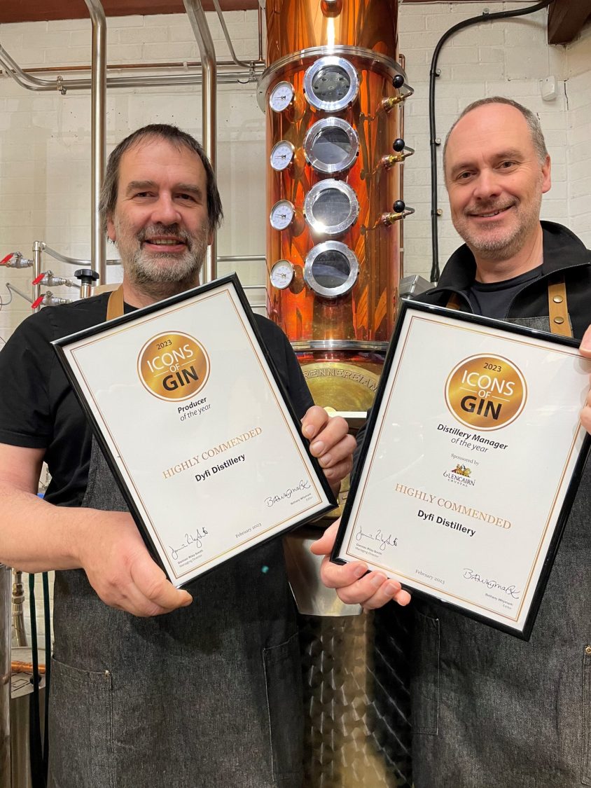 Dyfi Distillery Icons of Gin Awards Owners