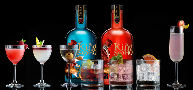 King of Soho Gin Guaranteed made in UK