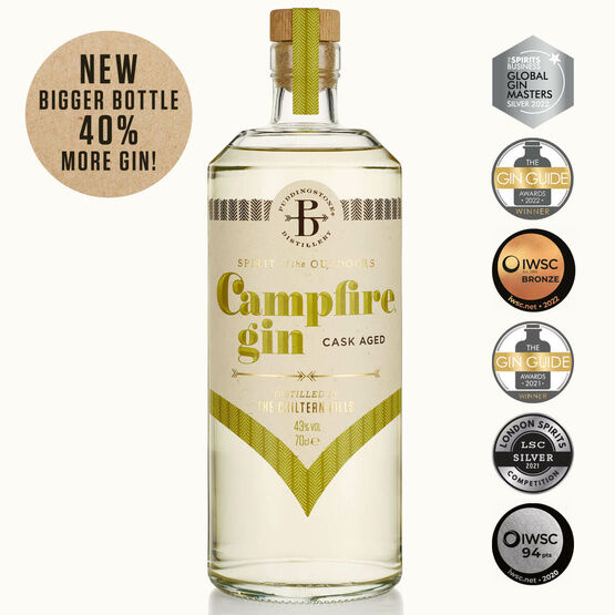 campfire cask aged gin 70cl with awards 2022