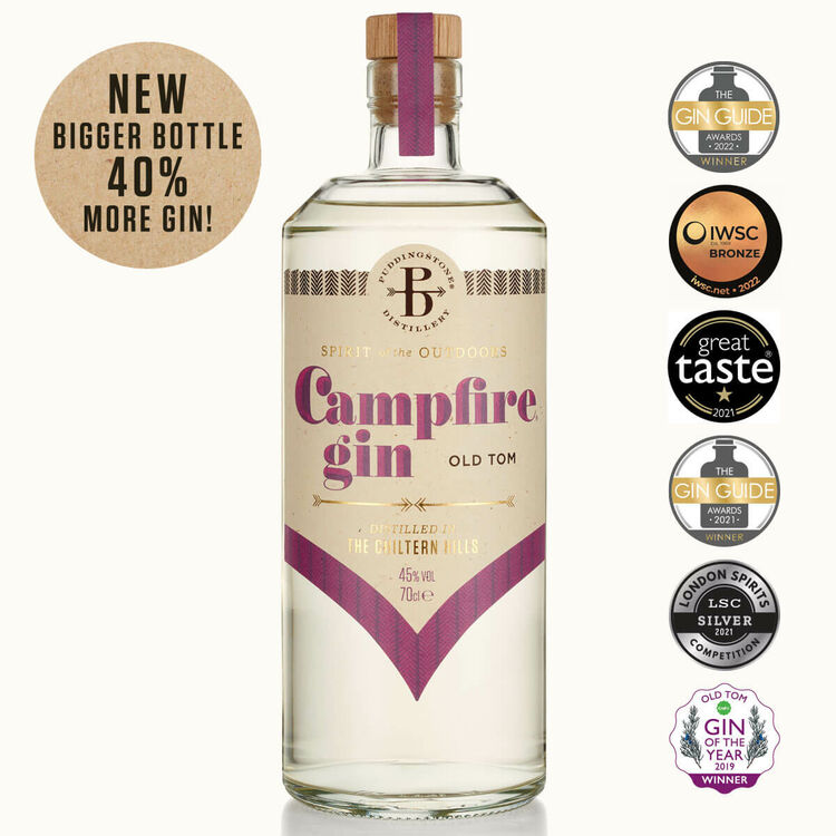 campfire old tom gin 70cl with awards 2022