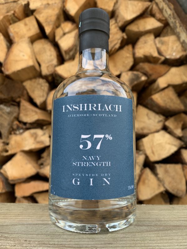 inshriach 57 navy strength gin 35cl