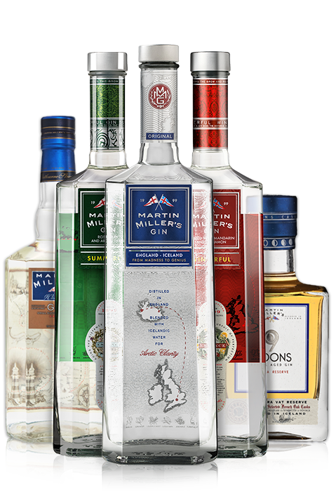 Martin Millers Gin made from the heart