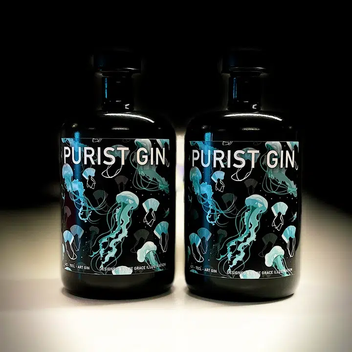 Purist Gin Art Bottle