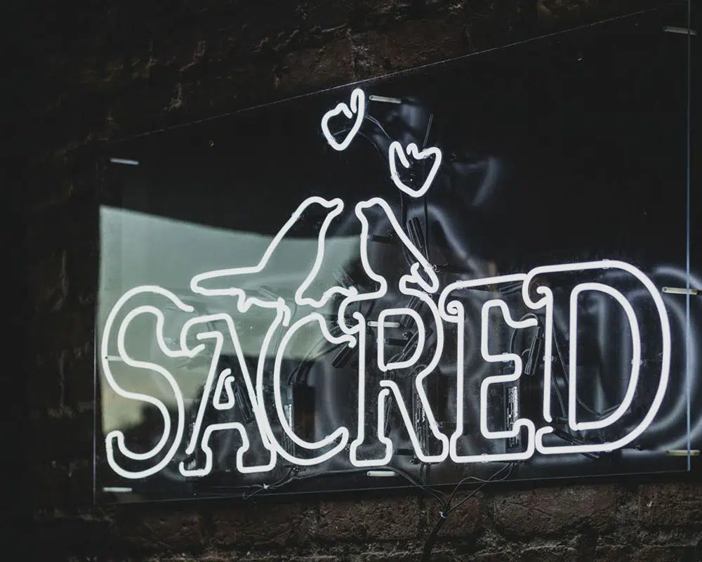 Sacred lightboard