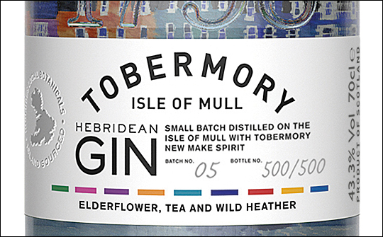 Tobermory Gin Label