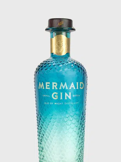 mermaid gin bottle viscose seal sustainable 1