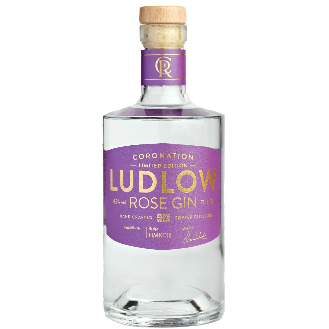 LUDLOW DRY GIN LIMITED EDITION CORONATION ROSE