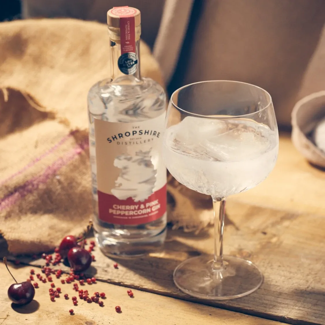 Shropshire Cherry Pink Peppercorn Gin