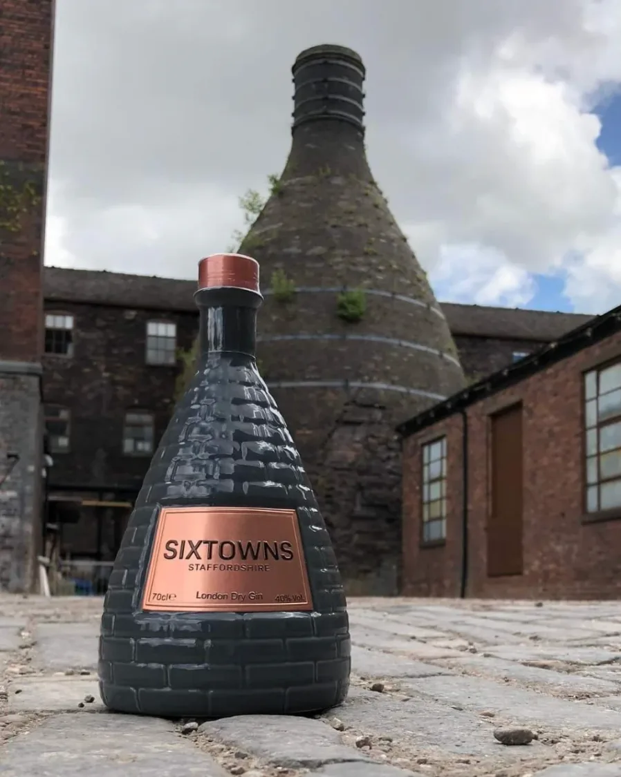 Sixtowns bottle on factory tower