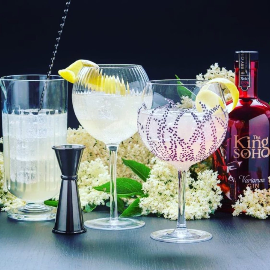 King of Soho Quality Gin Guaranteed made in UK Serve