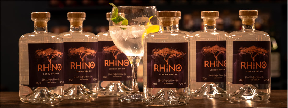 Urban Rhino Fine Gin to rhino conservation