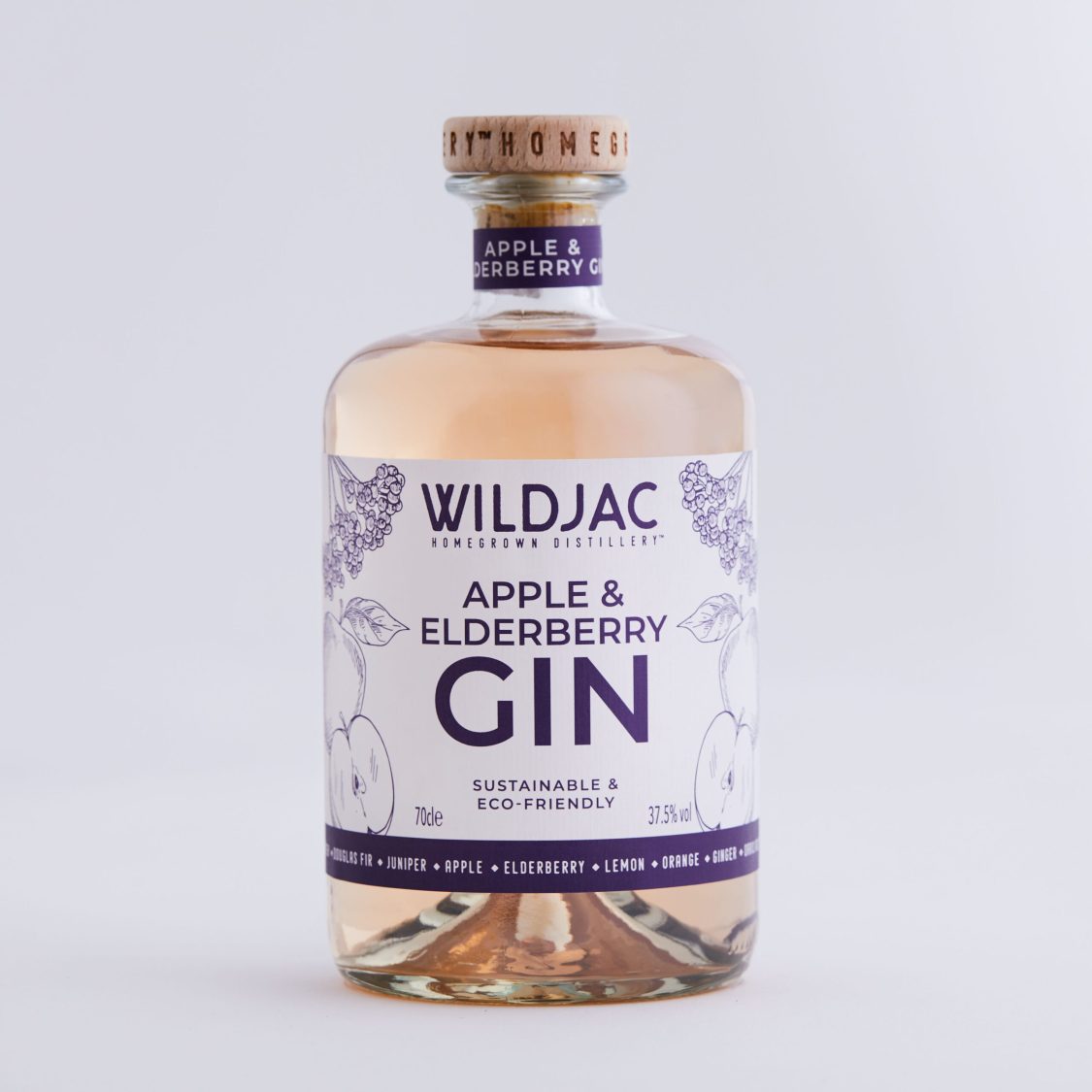 Wildjac Apple and Elderberry Gin 70cl