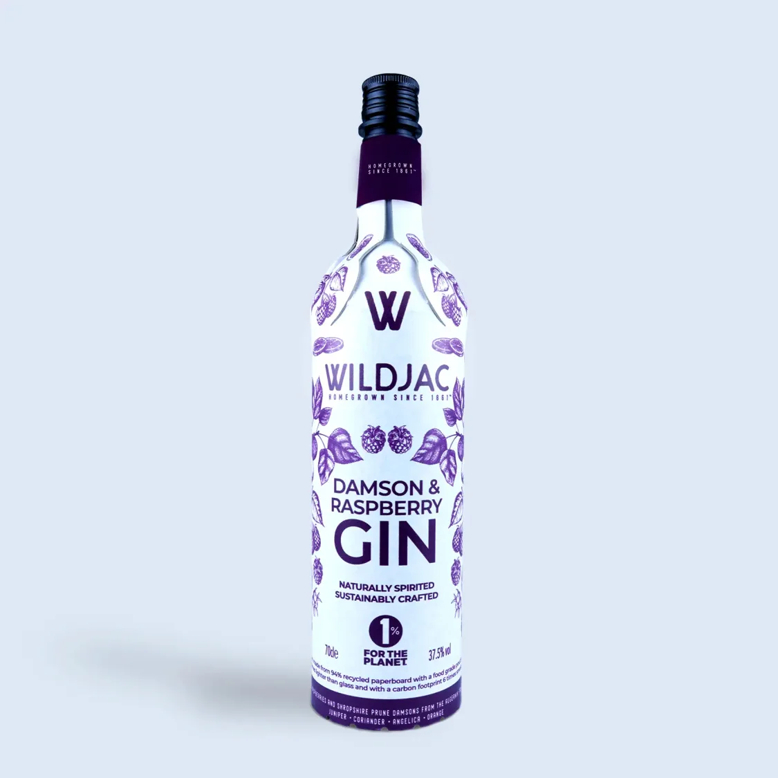 Wildjac Damson Raspberry Gin 70cl White Frugalpac