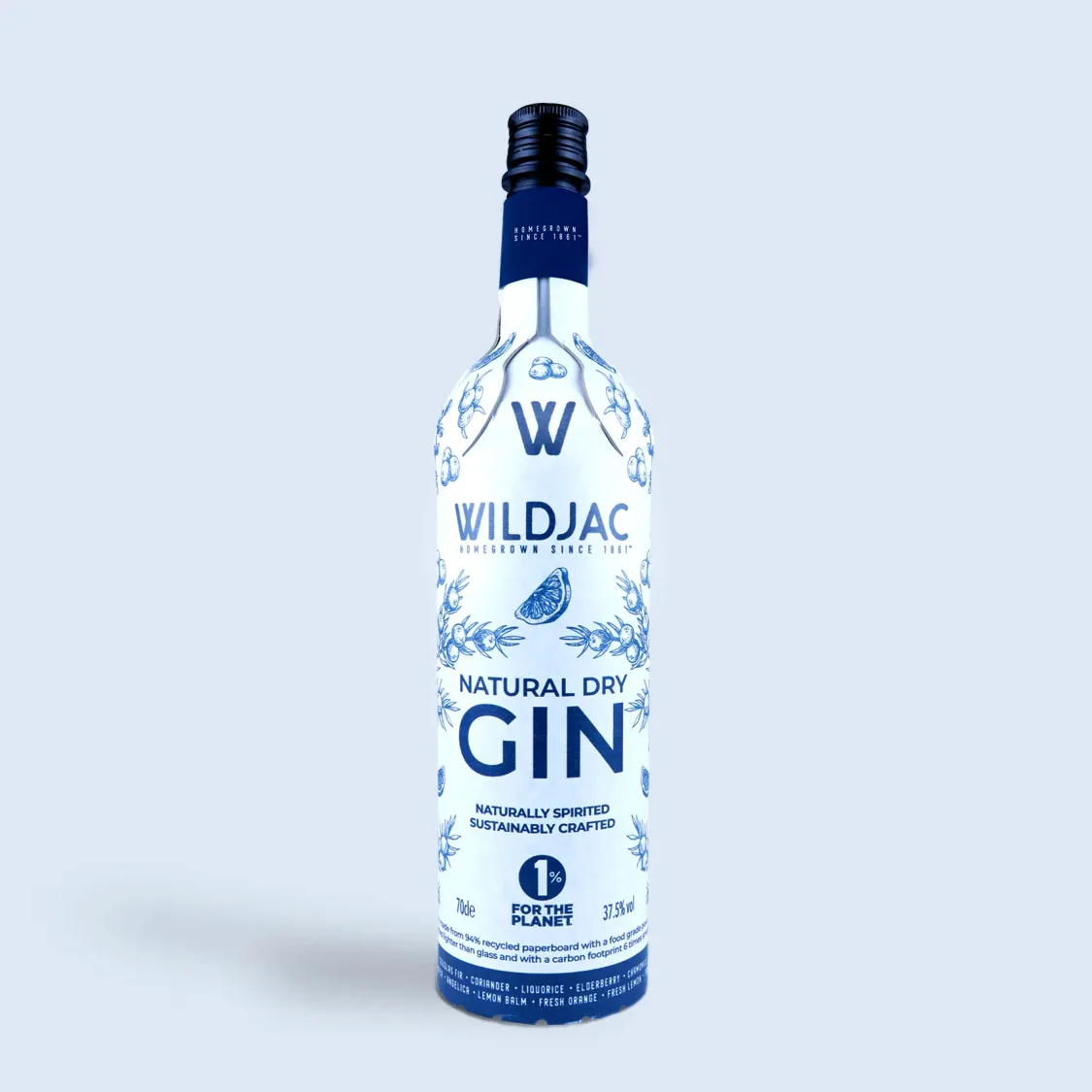 Wildjac Natural Dry Gin 70cl White Frugalpac