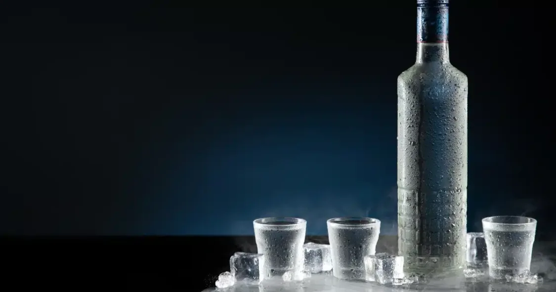 Sing Gin Chilled Vodka Bottle