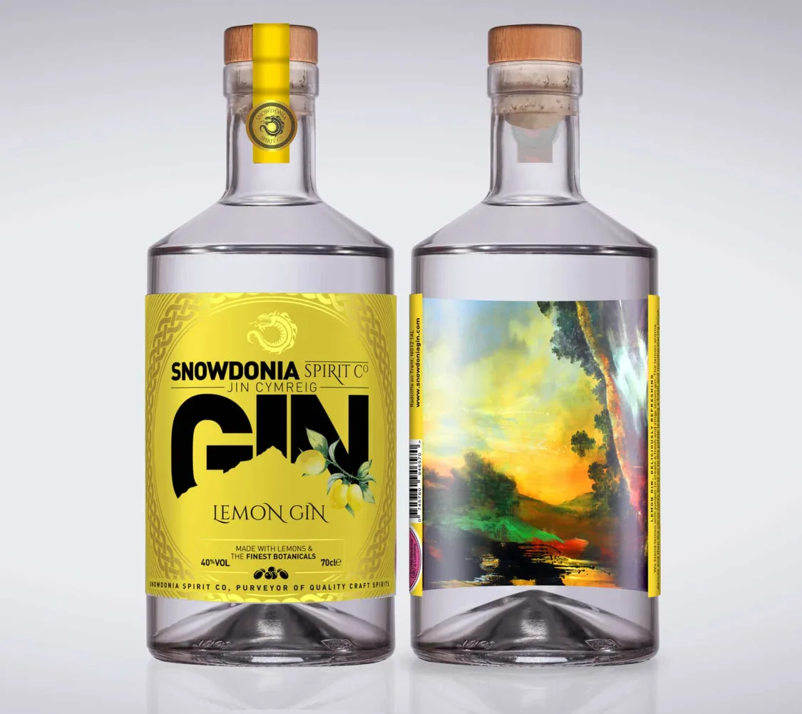 Snowdonia Spirit Co Lemon Gin 70cl 40 VOL II