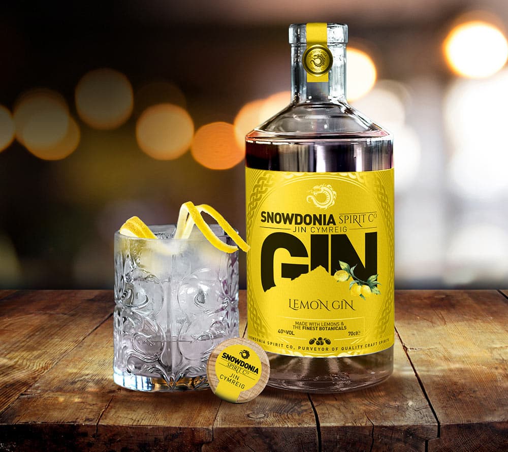 Snowdonia Spirit Co Lemon Gin 70cl 40 VOL