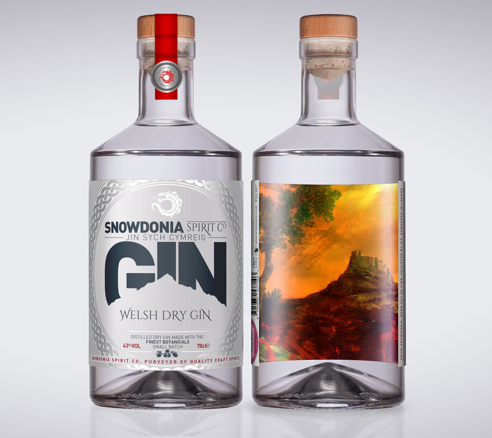 Snowdonia Spirit Co Welsh Dry Gin 70cl 43 VOL III